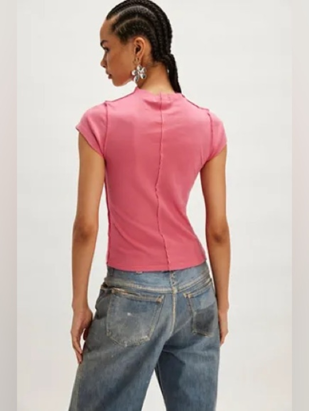 NWT! FP Free People Ragabond Birds In Flight Tee Sz Small - Picture 3 of 3